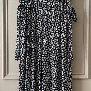 Max Studio Monochrome Floral Dress